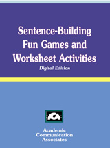 Sentence-Building Fun Games and Worksheet Activities (CD edition) -NEW