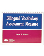 Bilingual Vocabulary Assessment Measure - COMPLETE KIT
