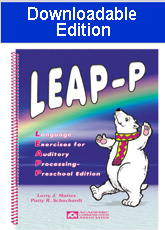 Language Exercises for Auditory Processing - Preschool (LEAP-P)-Downloadable Edition