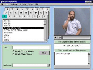 Hypersign: An Interactive Dictionary of American Sign Language: Macintosh Version