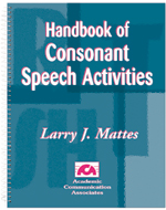 Handbook of Consonant Speech Activities